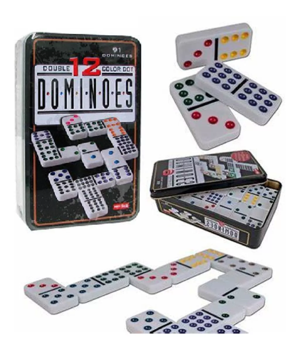 Juego Domino Juegos De Mesa Familiar Juego Domino 91 Piezas