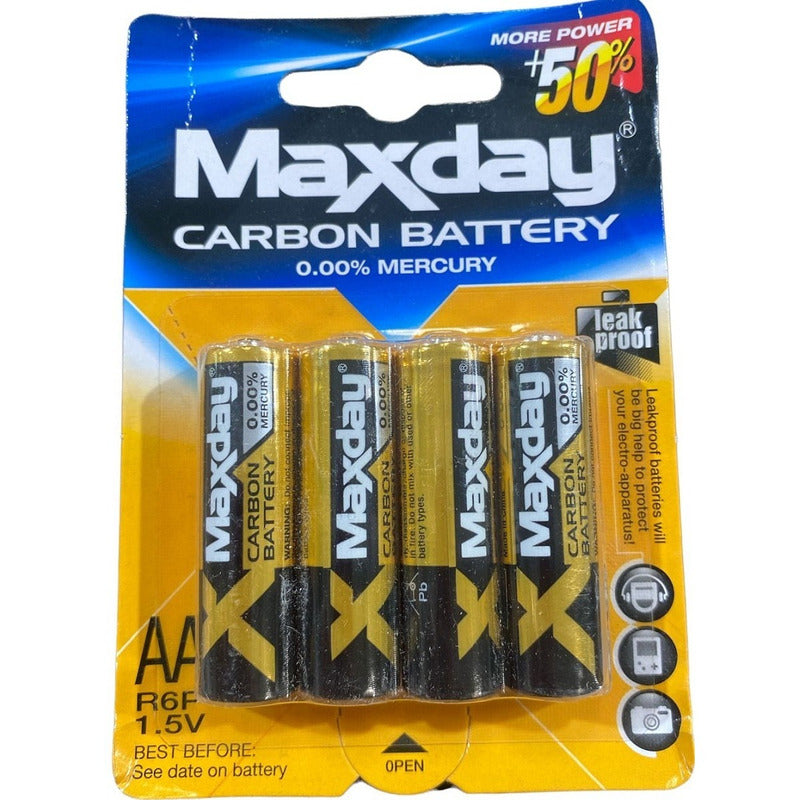 Pilas Aa Max Day 1.5v Bateria Pilas Doble Aa Carbon Battery