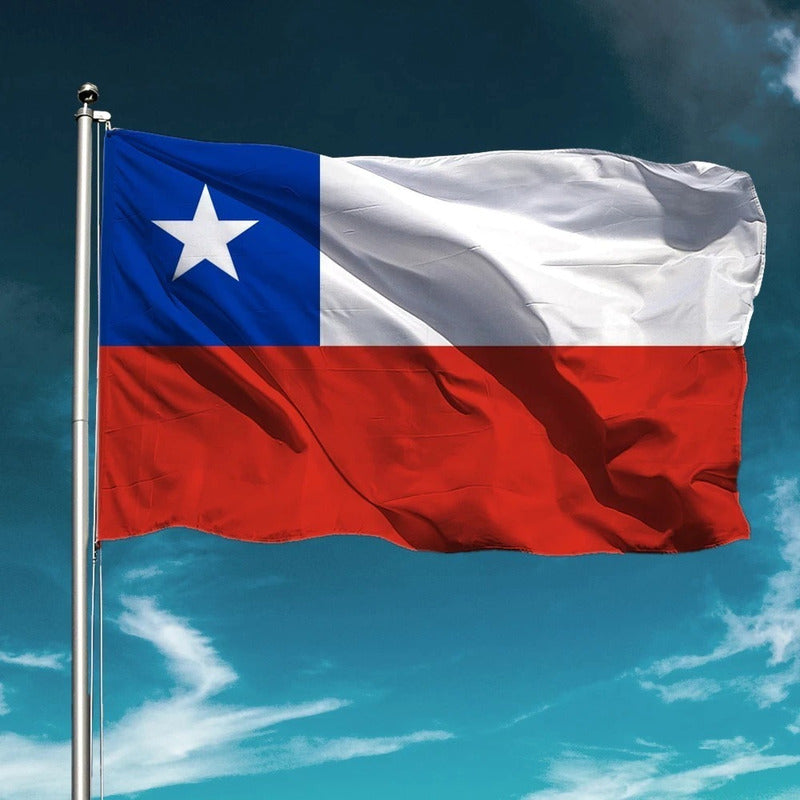 Bandera Chilena Bandera Chilena Banderas Chilenas 120x180 Cm