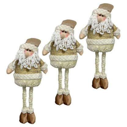 3x Muñecos Patas Largas Navidad Monos Navideños Patas Largas