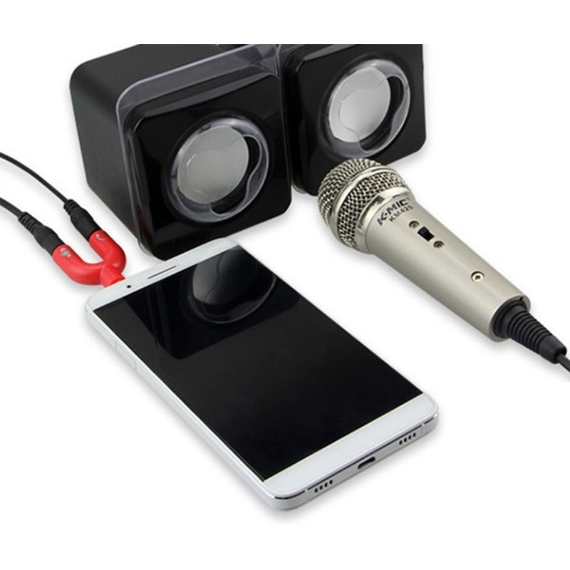 Adaptador Splitter 3.5mm Con Doble Entrada Audio Microfono